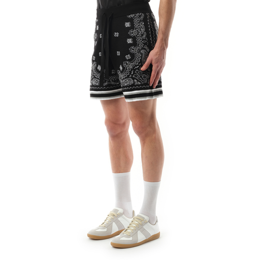 Bandana Shorts in Black/White