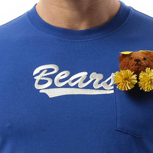 Cheerleading Bear T-Shirt in Blue