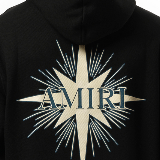 Amiri Starburst Hoodie in Black