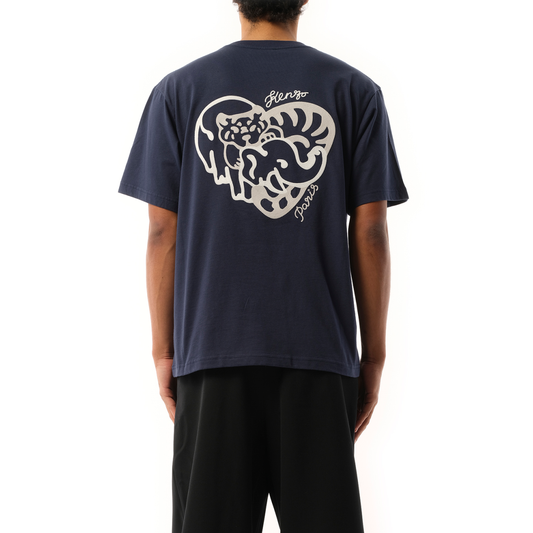 CVD Oversize T-Shirt in Midnight Blue