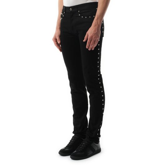 Studded Jeans in Black