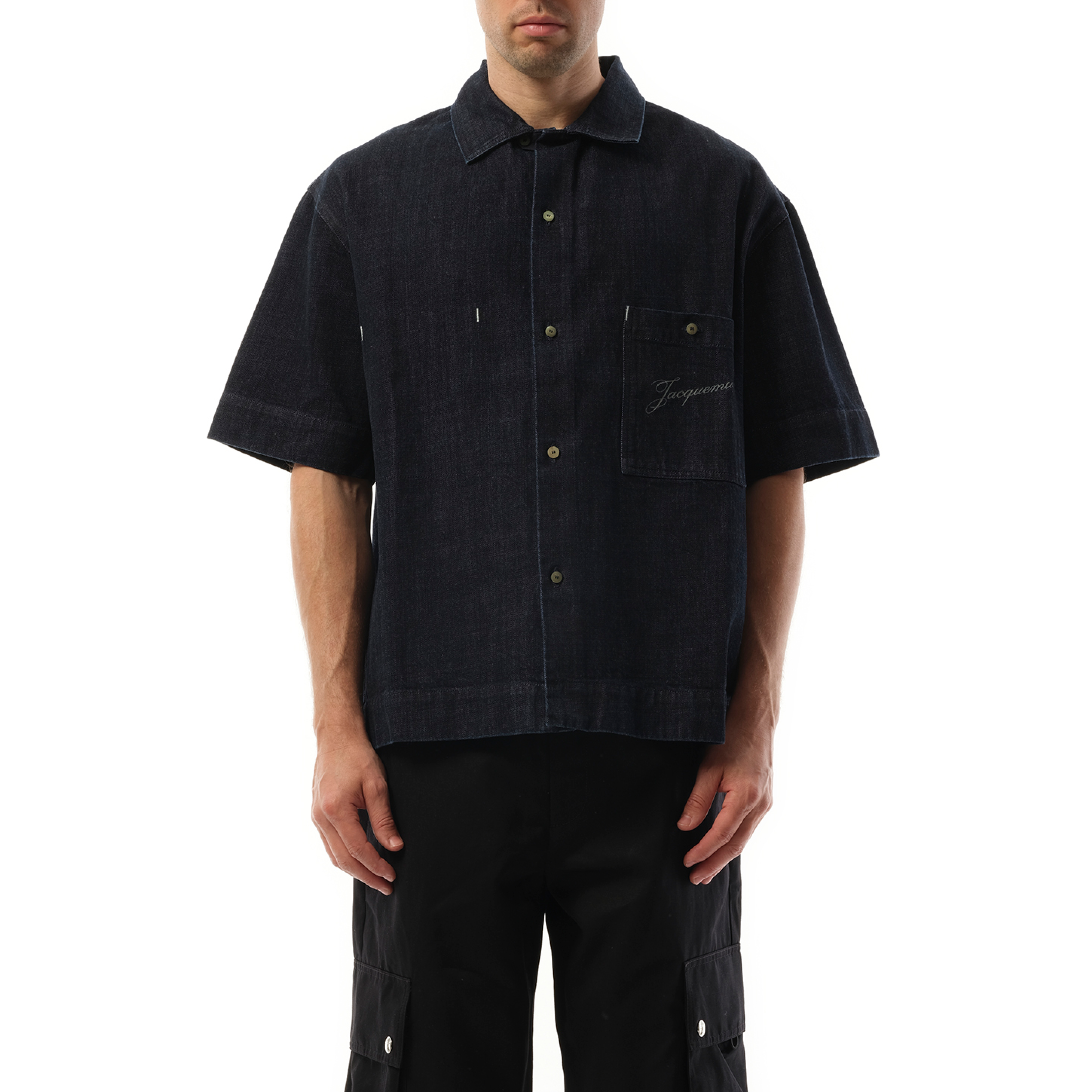 La Chemise Denim Aloe in Dark Navy