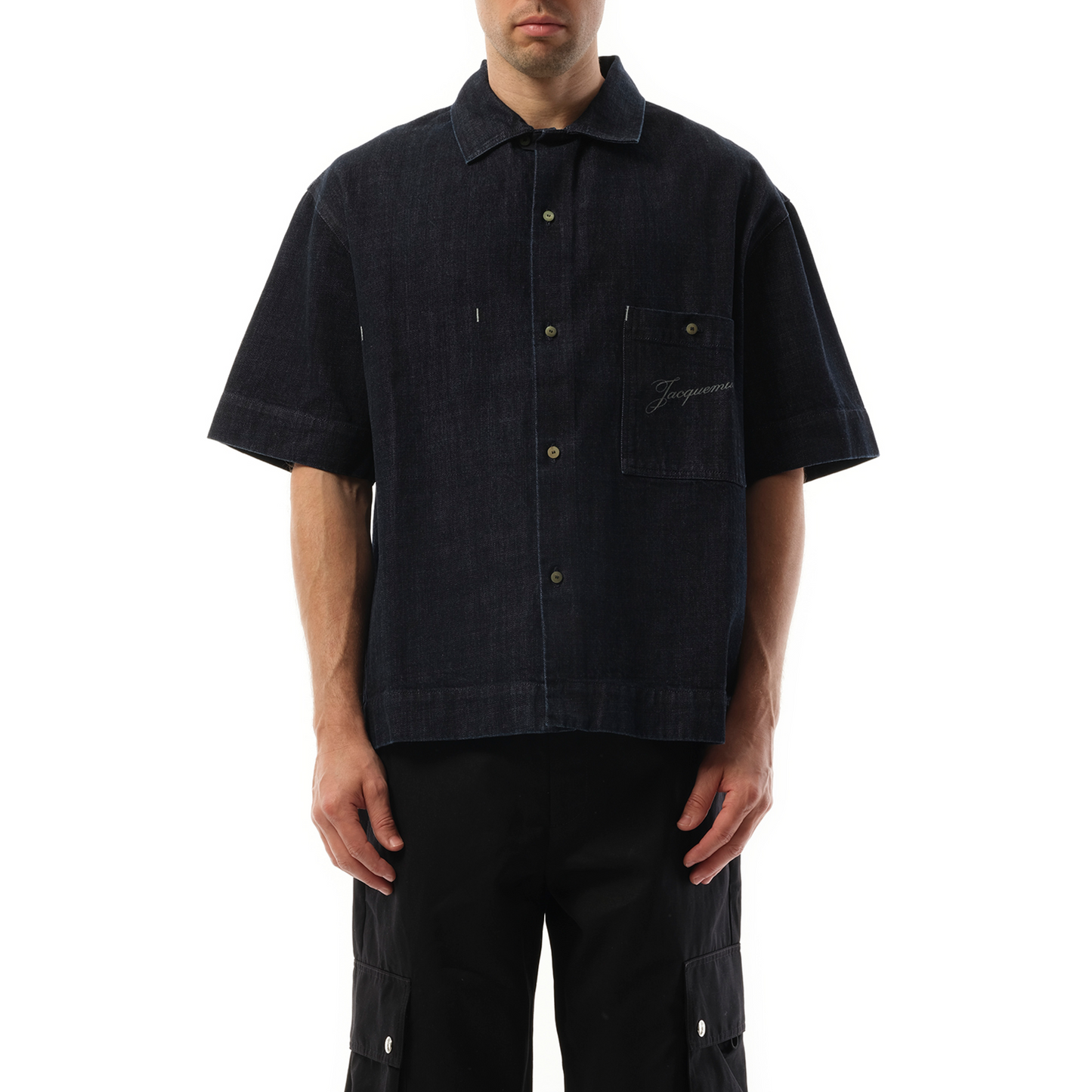 La Chemise Denim Aloe in Dark Navy