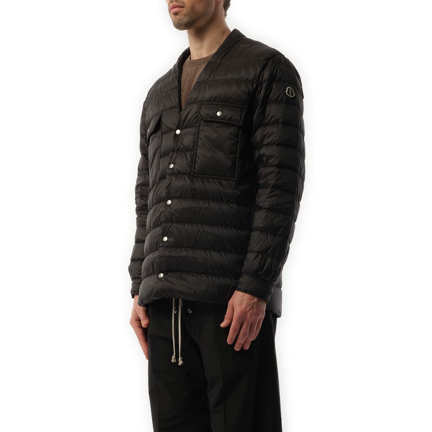 Rick Owens x Moncler Padded Outershirt in Black