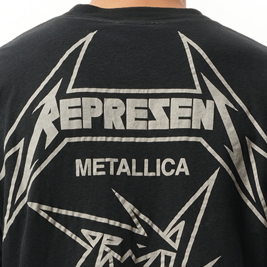 Metallica 40 Year Anniversary T-Shirt in Stained Black