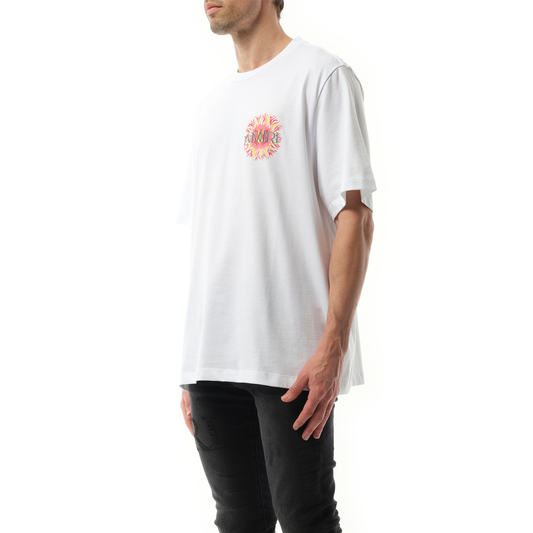 Amiri Sun Logo T-Shirt in White