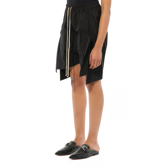 Flounced Shorts in Black