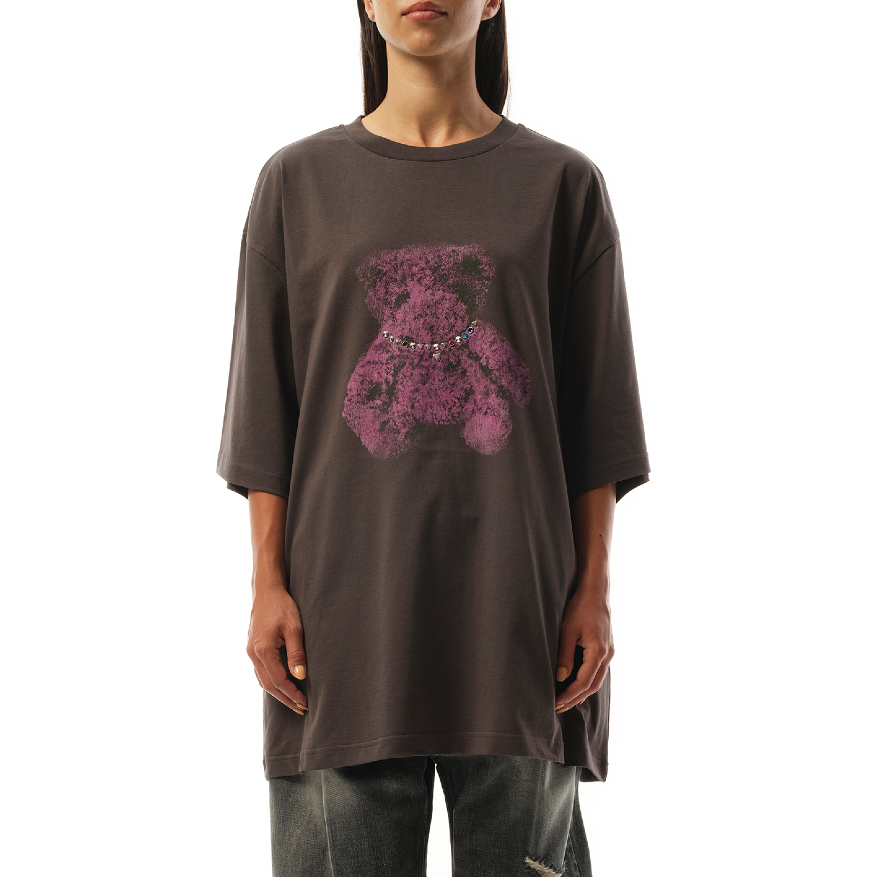 Pearl Bear T-Shirt in Charcoal