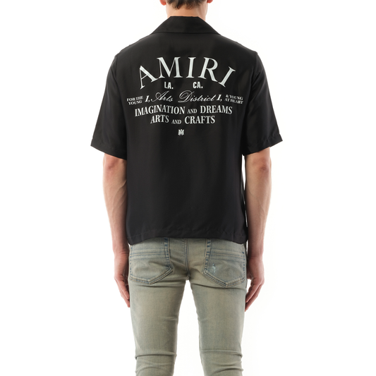 Arts District Bowling Shirt in Black