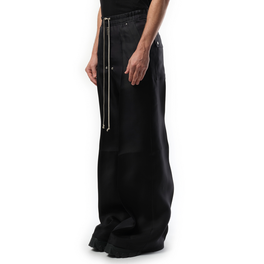 Silk Wide Bela Pants in Black