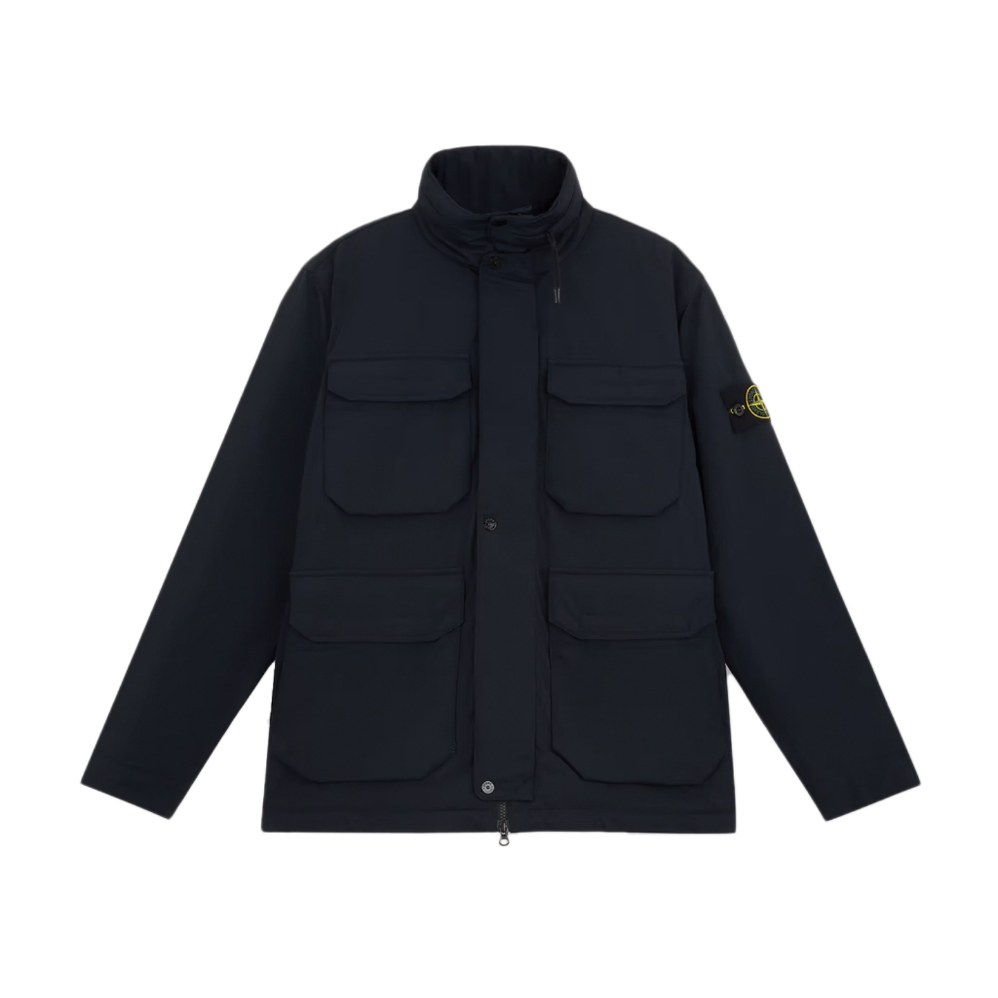 Micro Twill Multi Pocket Jacket in Black