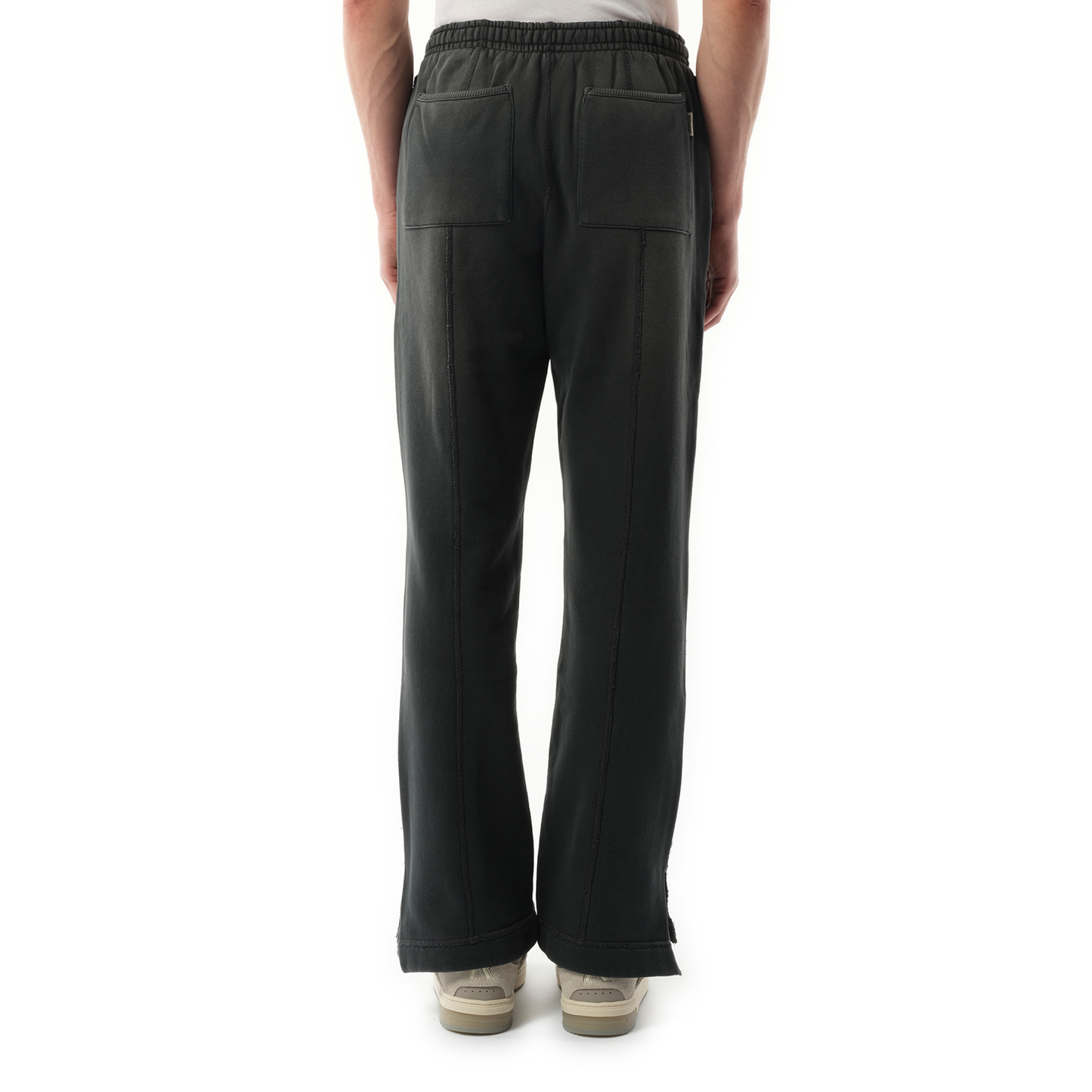 Step Hem Sweatpants in Stained Black