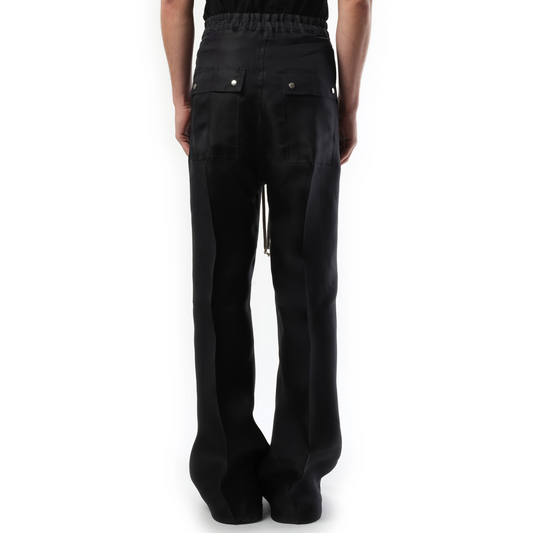 Silk Wide Bela Pants in Black