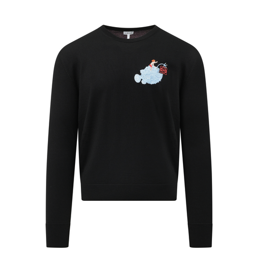 Suna Fujita Anglerfish Sweater in Black