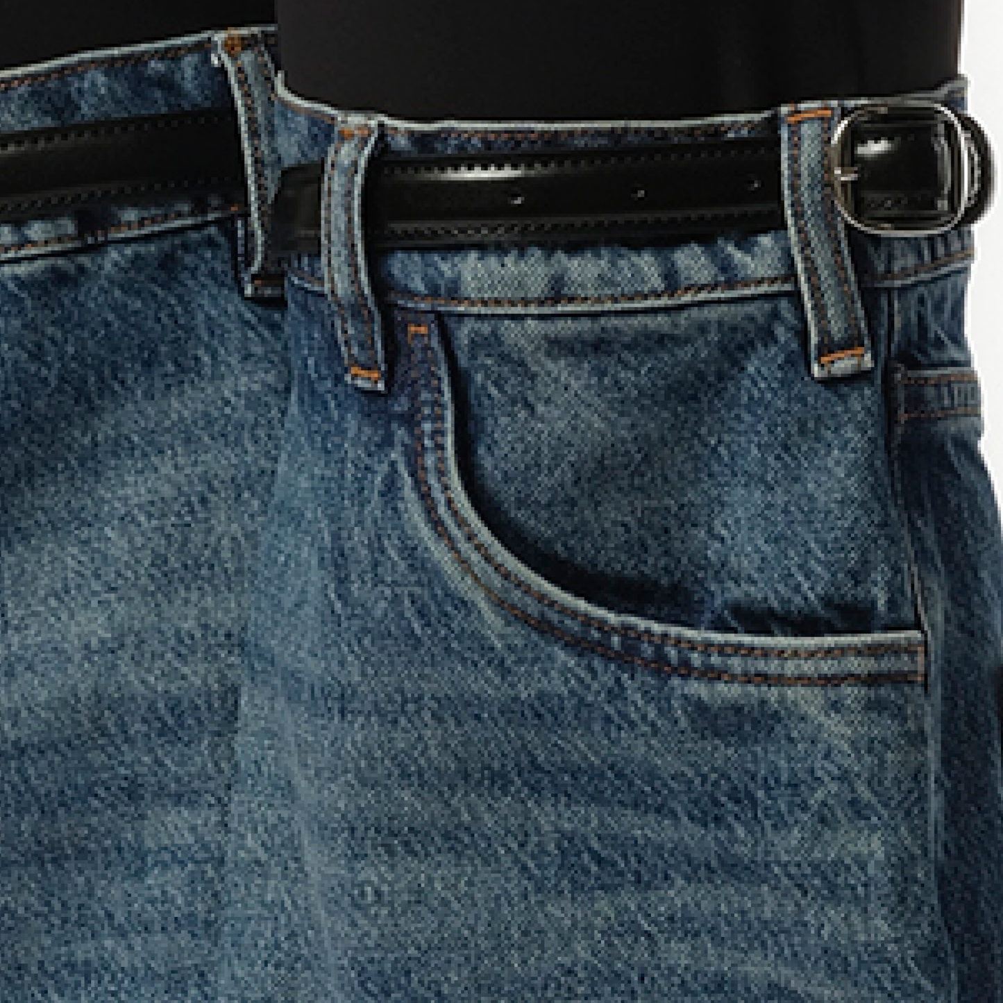 Hybrid Denim Jeans in Black/Blue