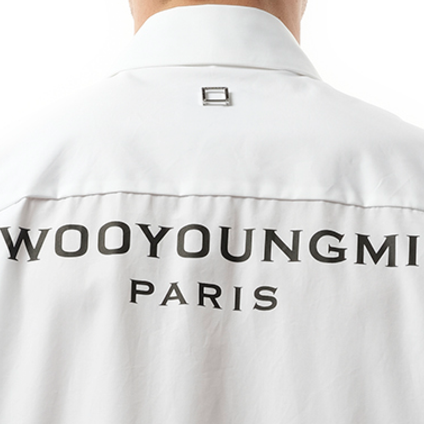 Logo Poplin Shirt in White