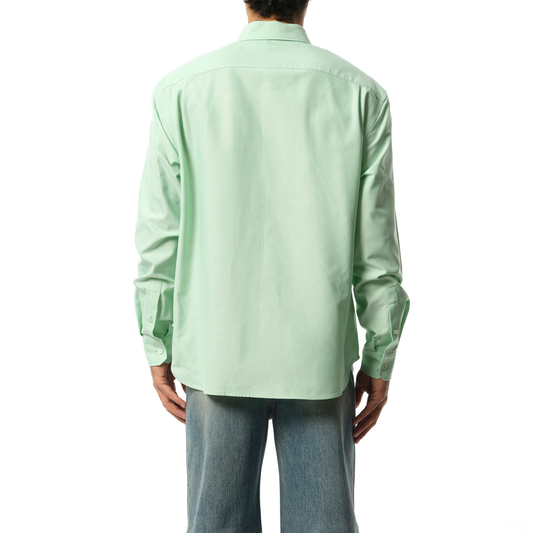 Anagram Detail Shirt in Light Green