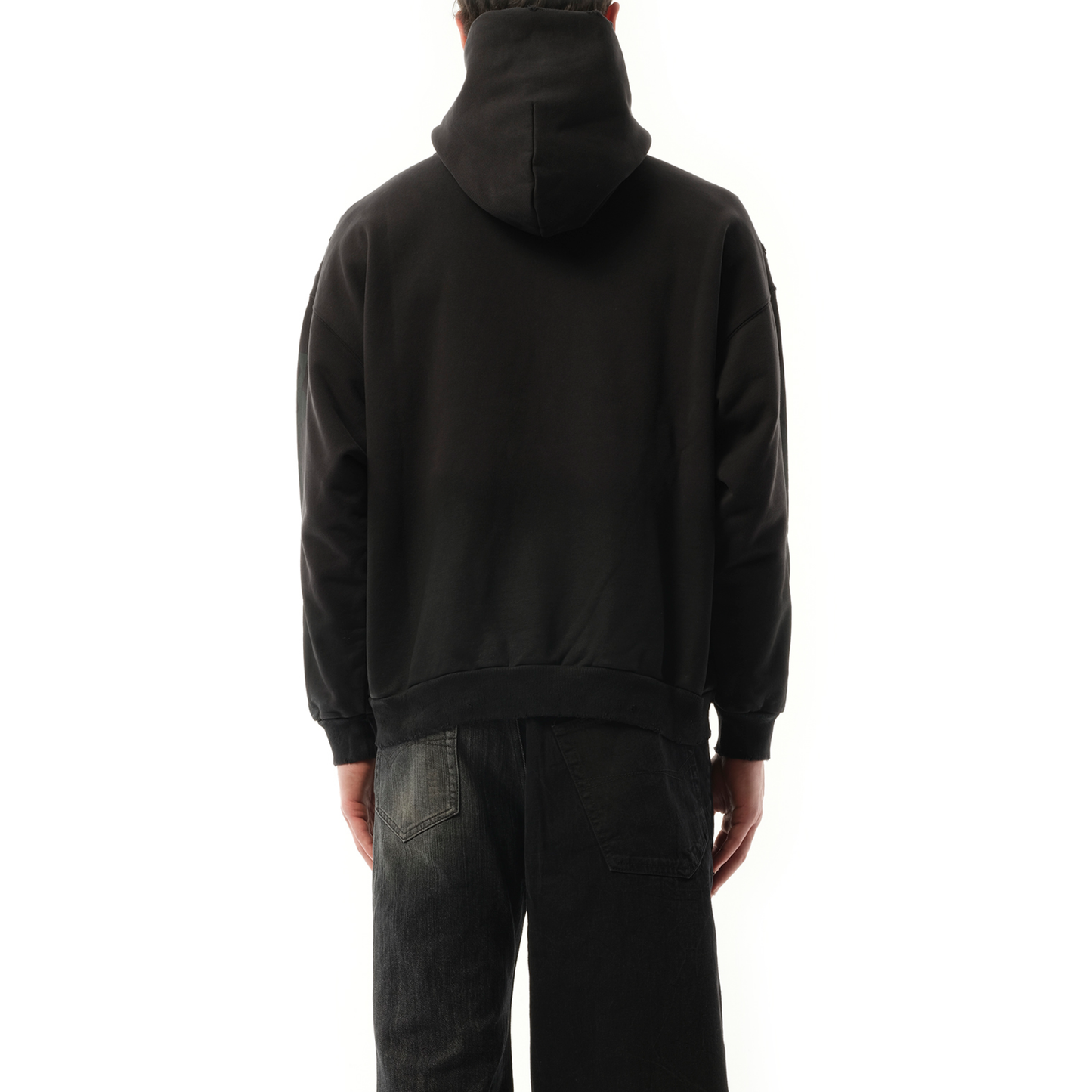 3B Stencil Medium Fit Hoodie in Black