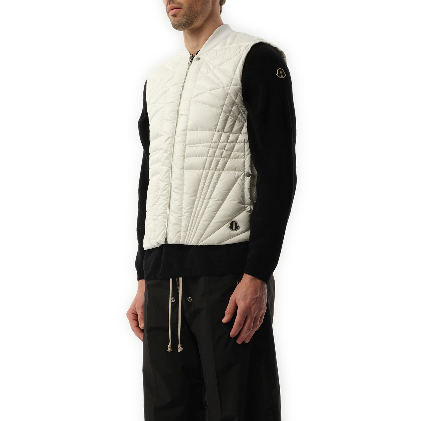 Rick Owens x Moncler Megapenta Flight Vest in Milk