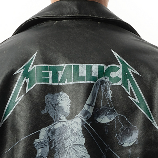 Metallica Leather Jacket in Black