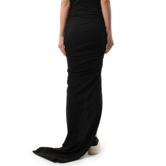 Soft EDFU Long Skirt in Black