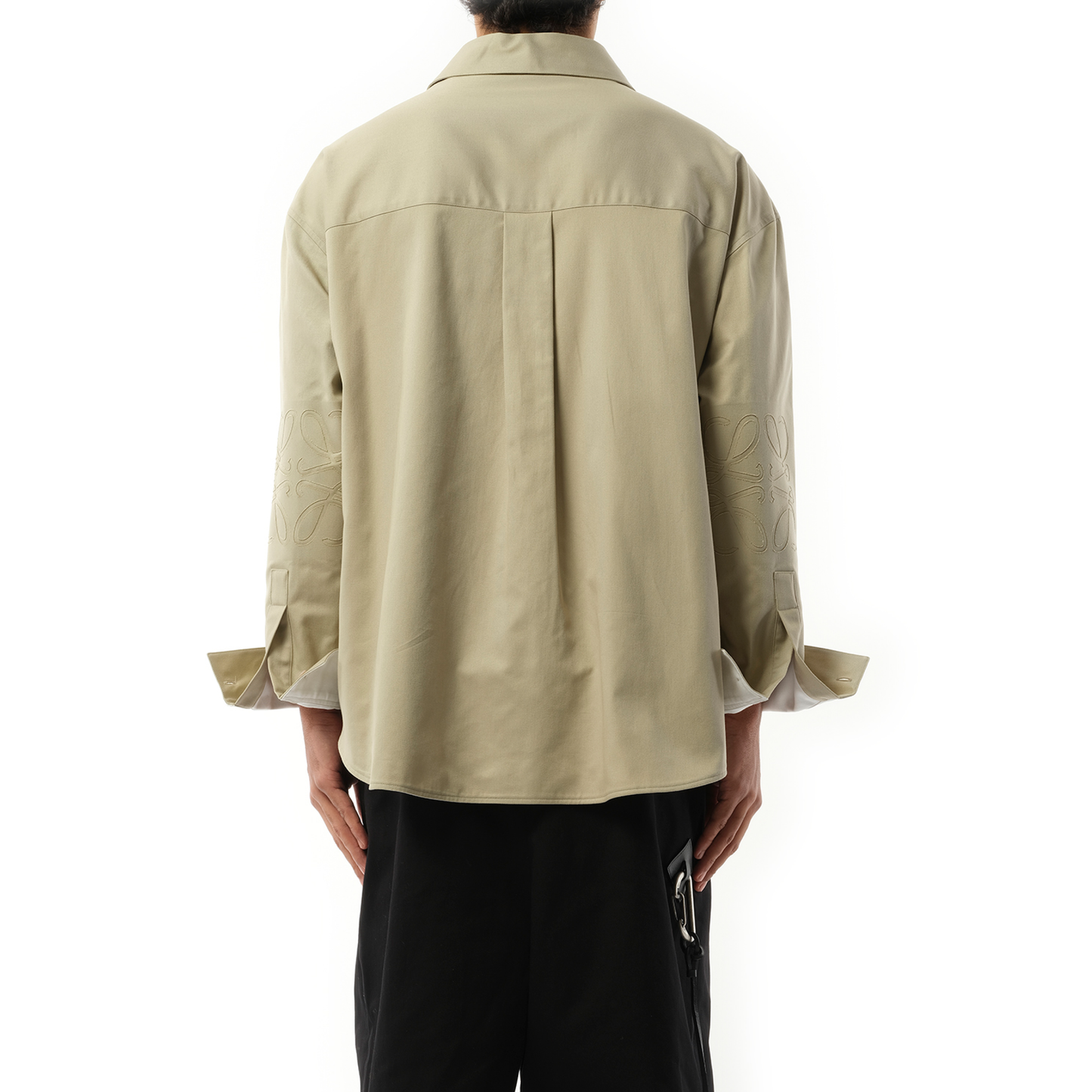 Anagram Overshirt in Sand/White