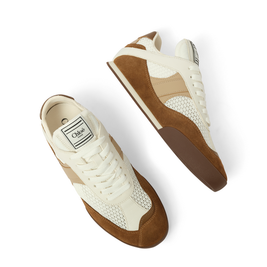 Chloe Kick Sneaker in Natural Brown