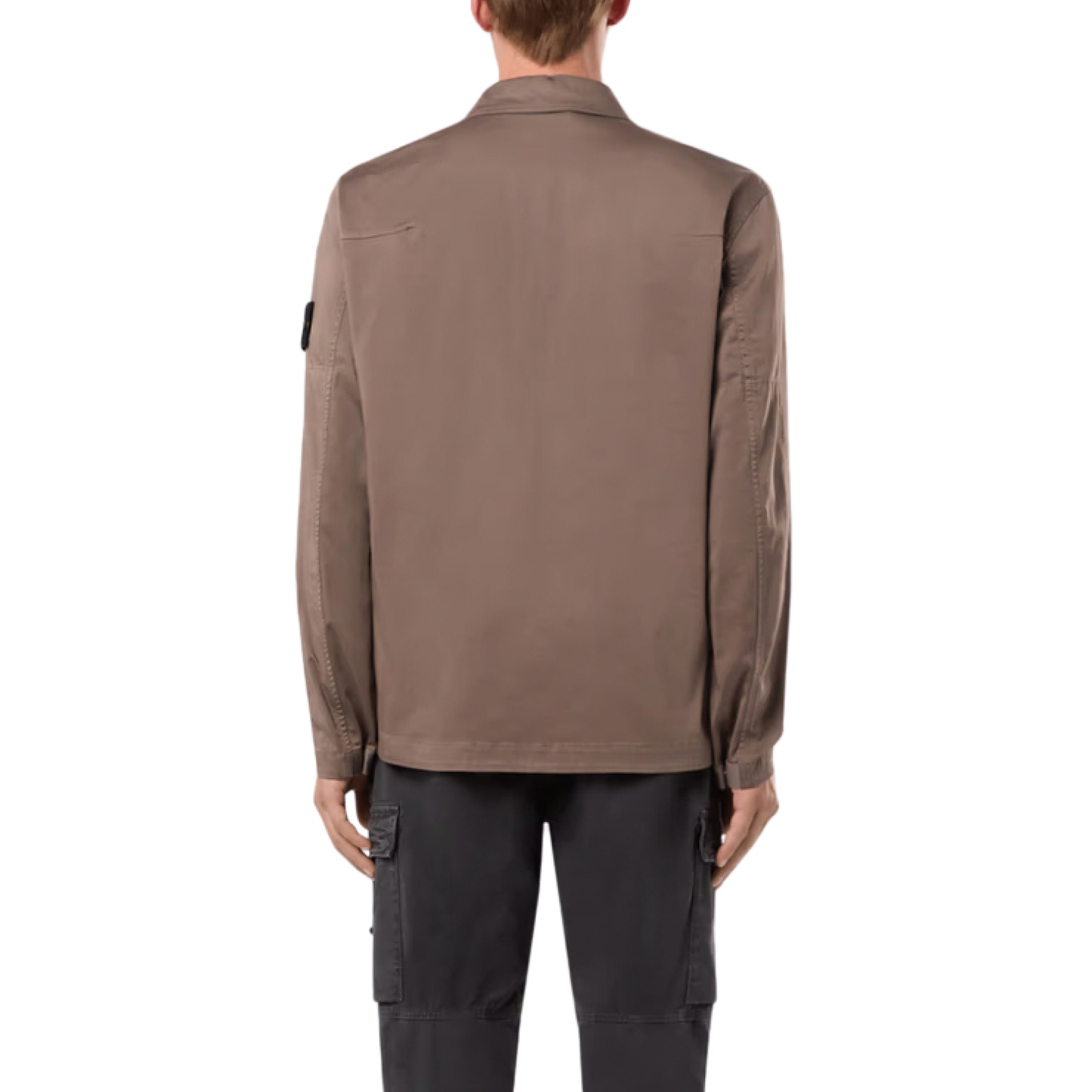 Organic Stretch Cotton Shirt in Walnut