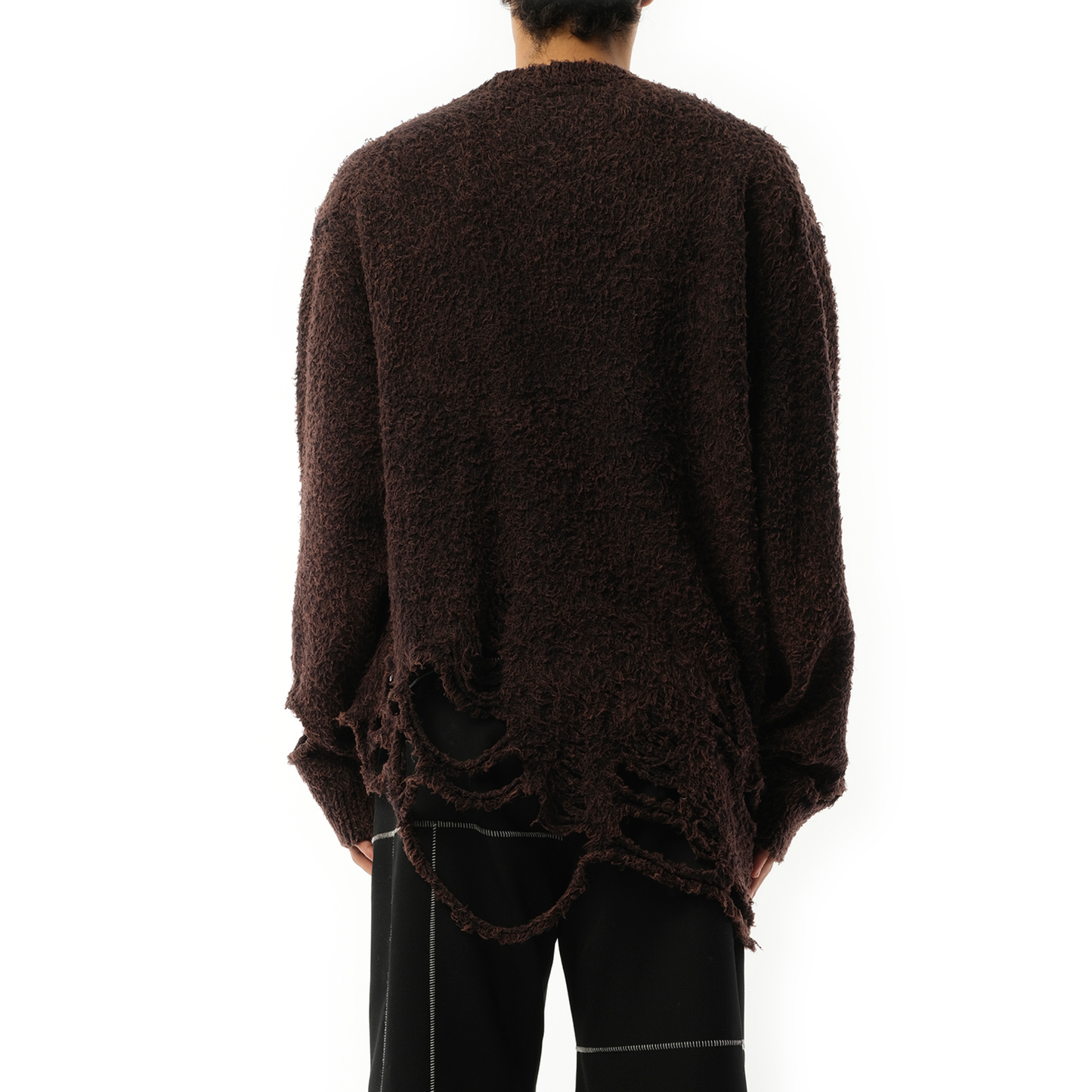 Zombie Silhouette Knit Sweater in Black