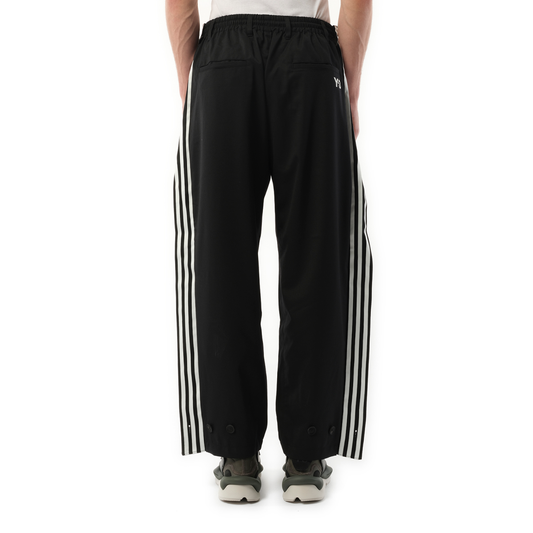 3 Stripe Refined Wool Track Pants in Black