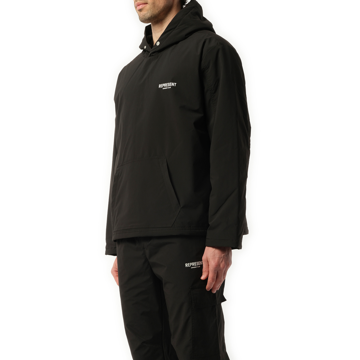 Owners Club Hooded Pullover in Black