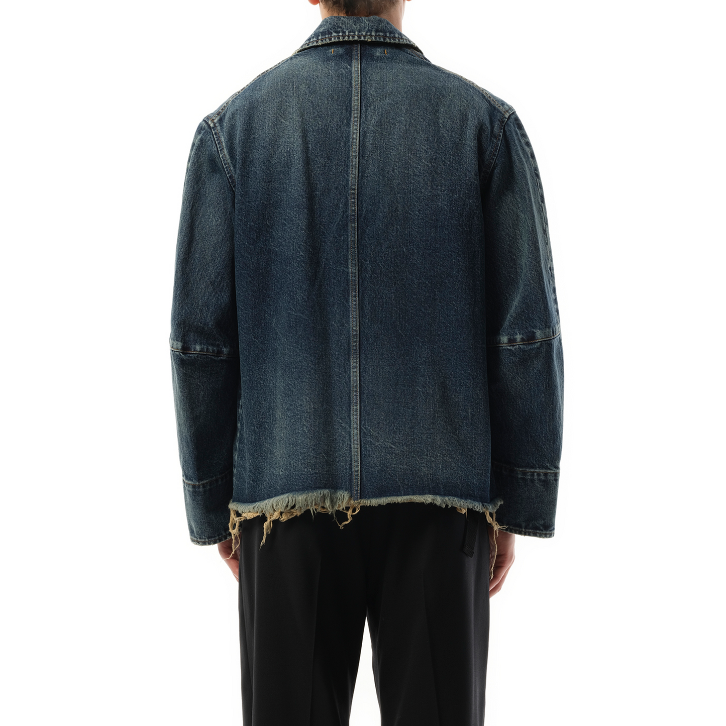 Used Finish Denim Jacket in Indigo