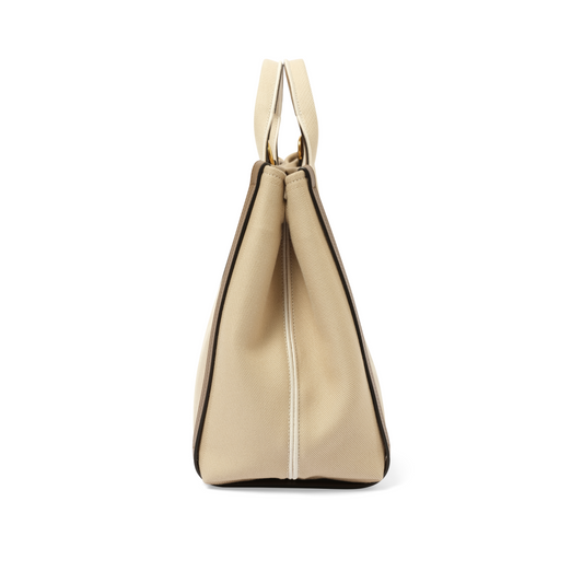 Chloe Carry Medium Tote Bag in Vegetal Beige