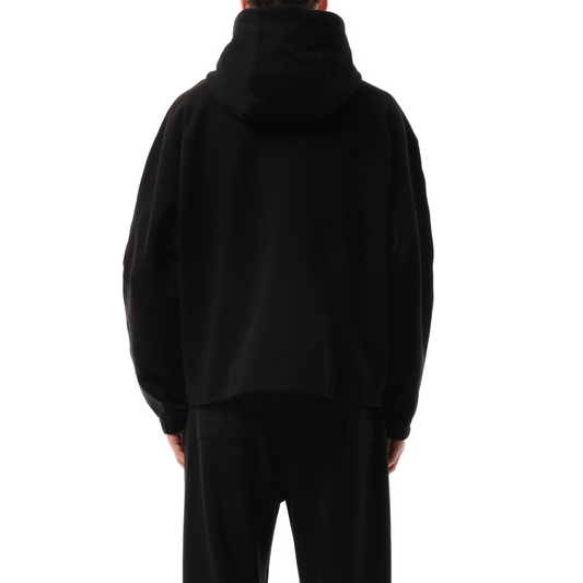 Drawstring Hoodie in Black