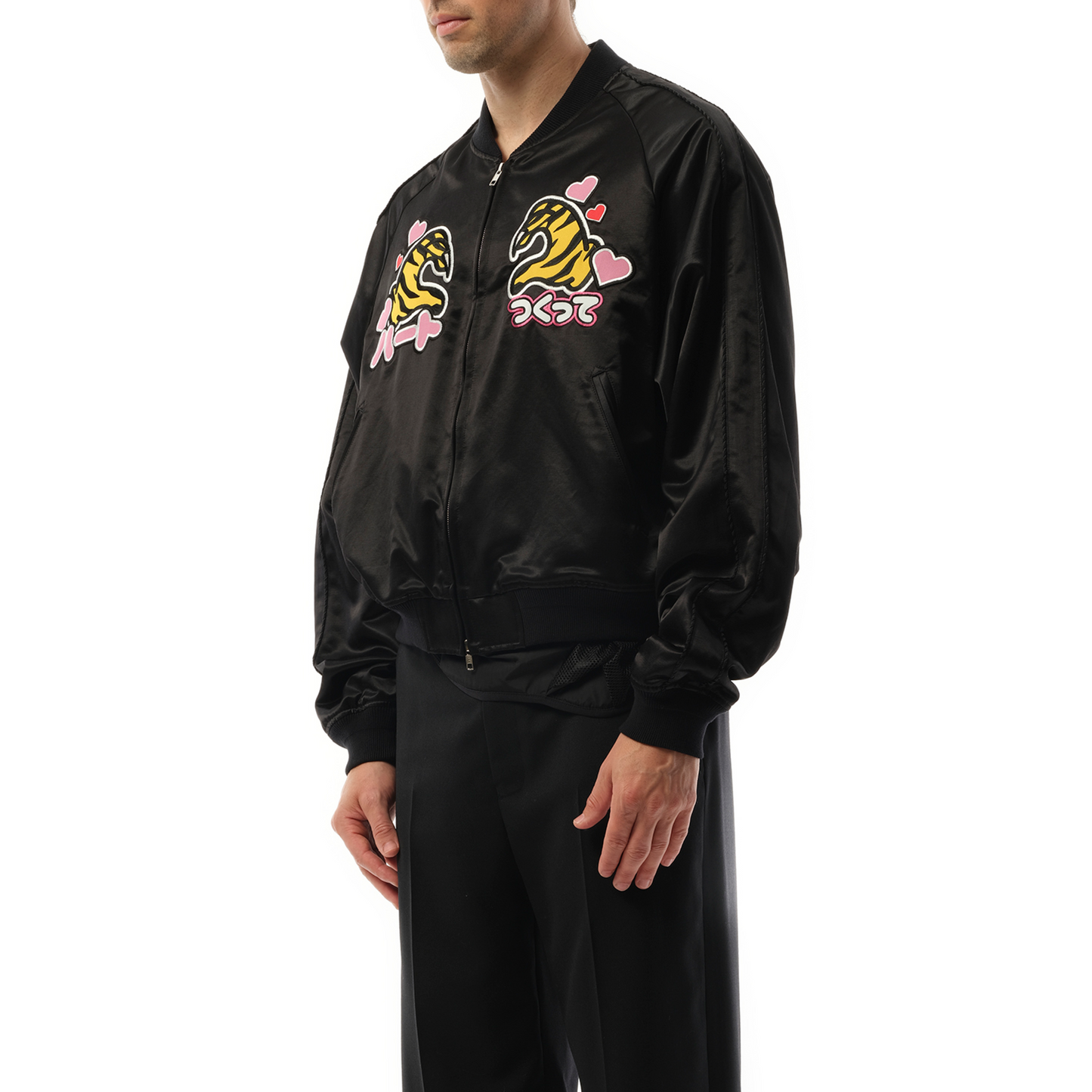 Tiger Fan-Service Souvenir Jacket in Black