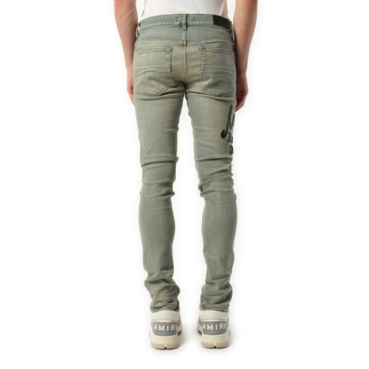 Amiri Hollywood Thrasher Jeans in Atiquie Indigo