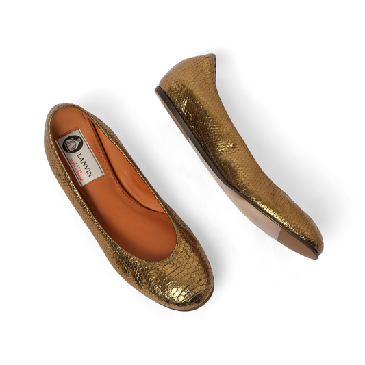 Ballet Flat in Bronze