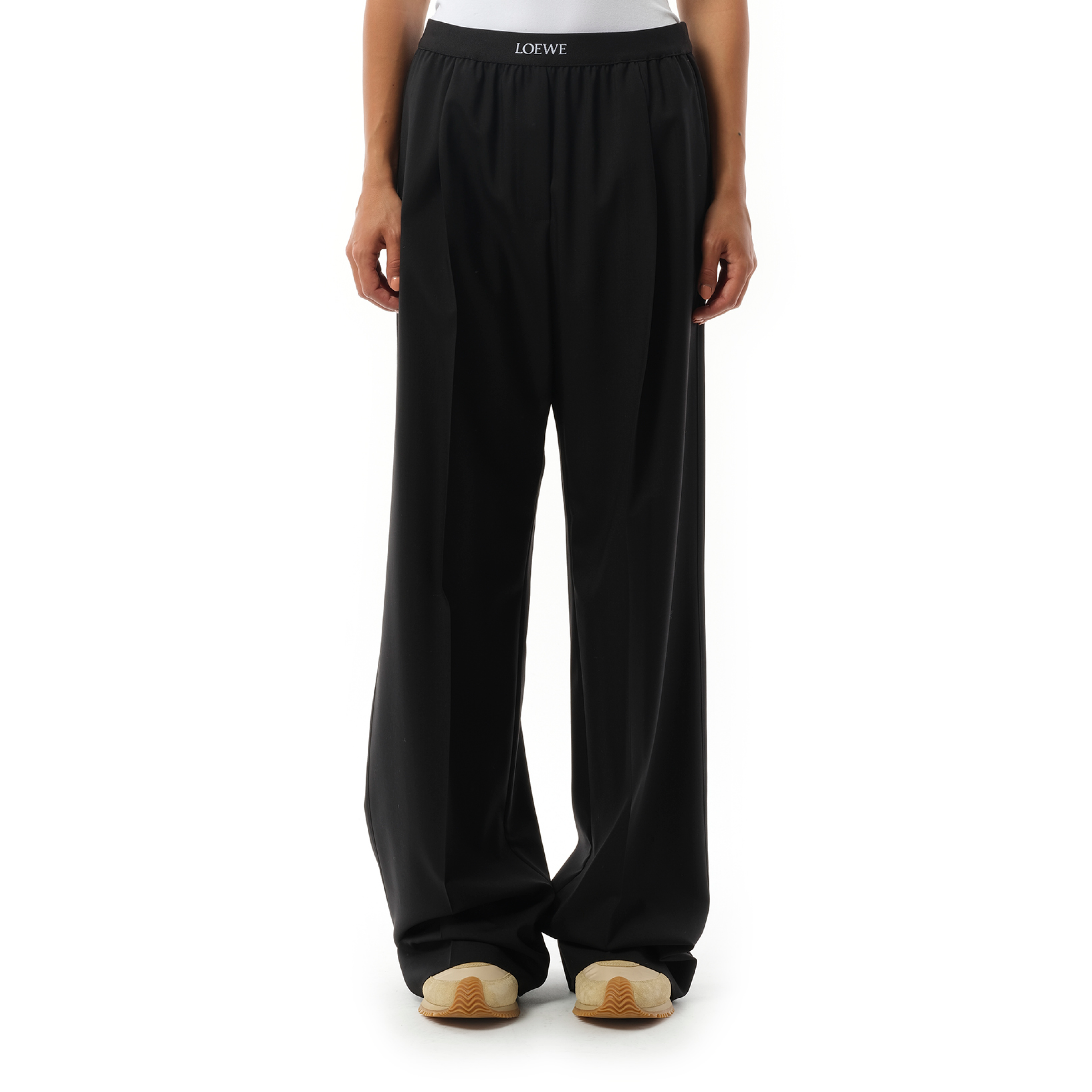 Loewe Waistband Trouser in Black