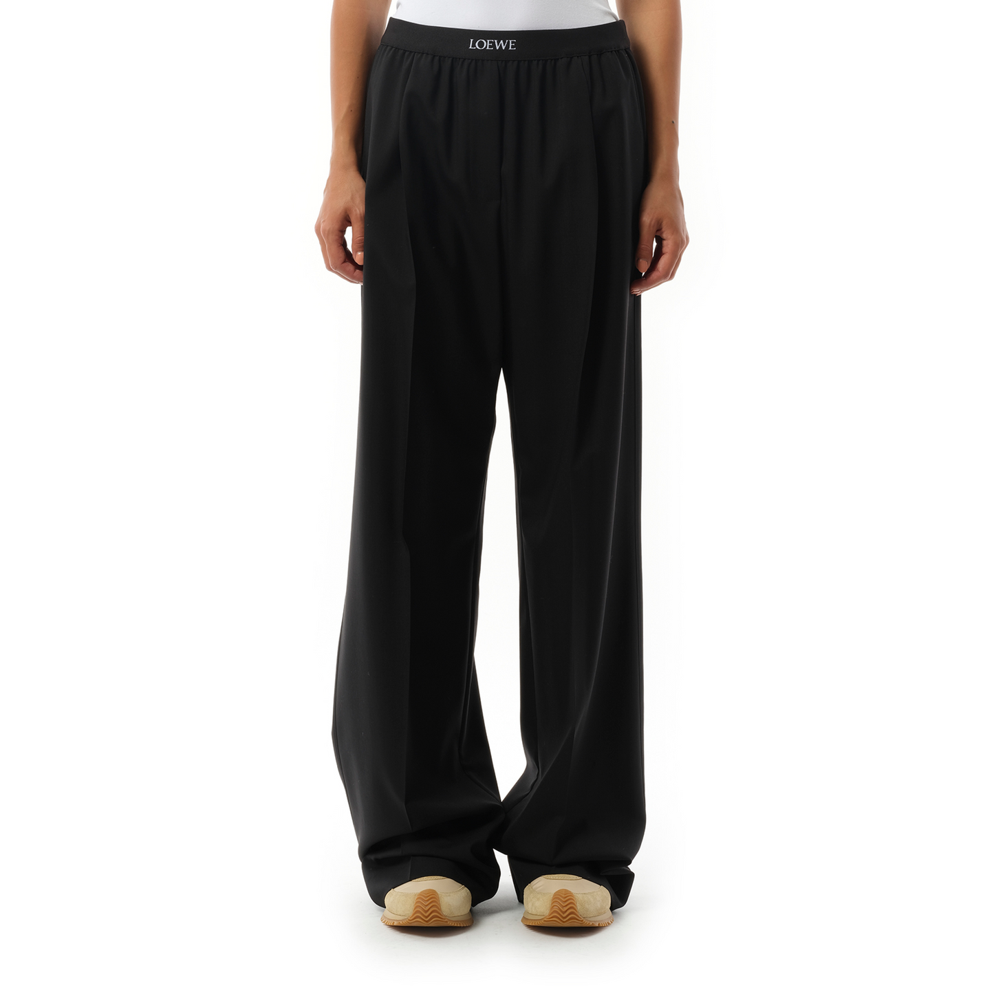 Loewe Waistband Trouser in Black