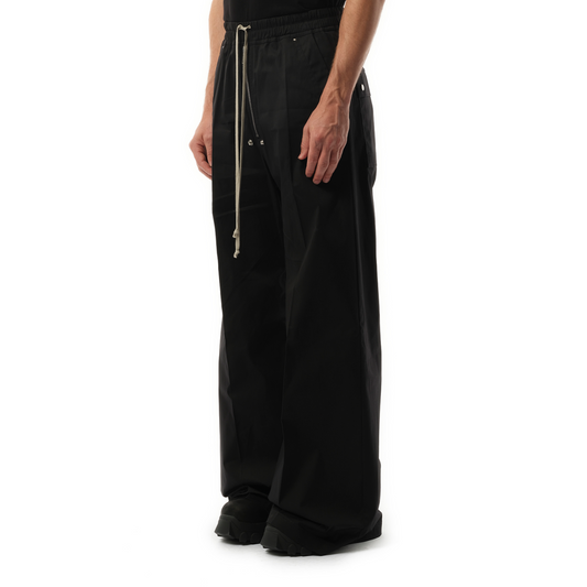 Heavy Cotton Wide Bela Pants in Black