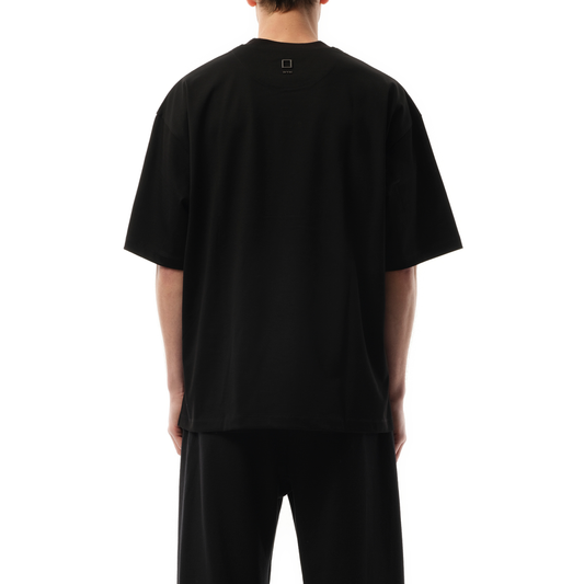 Square Embroidery T-Shirt in Black