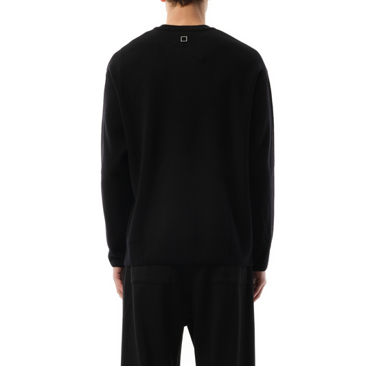 Side Slash Sweater in Black