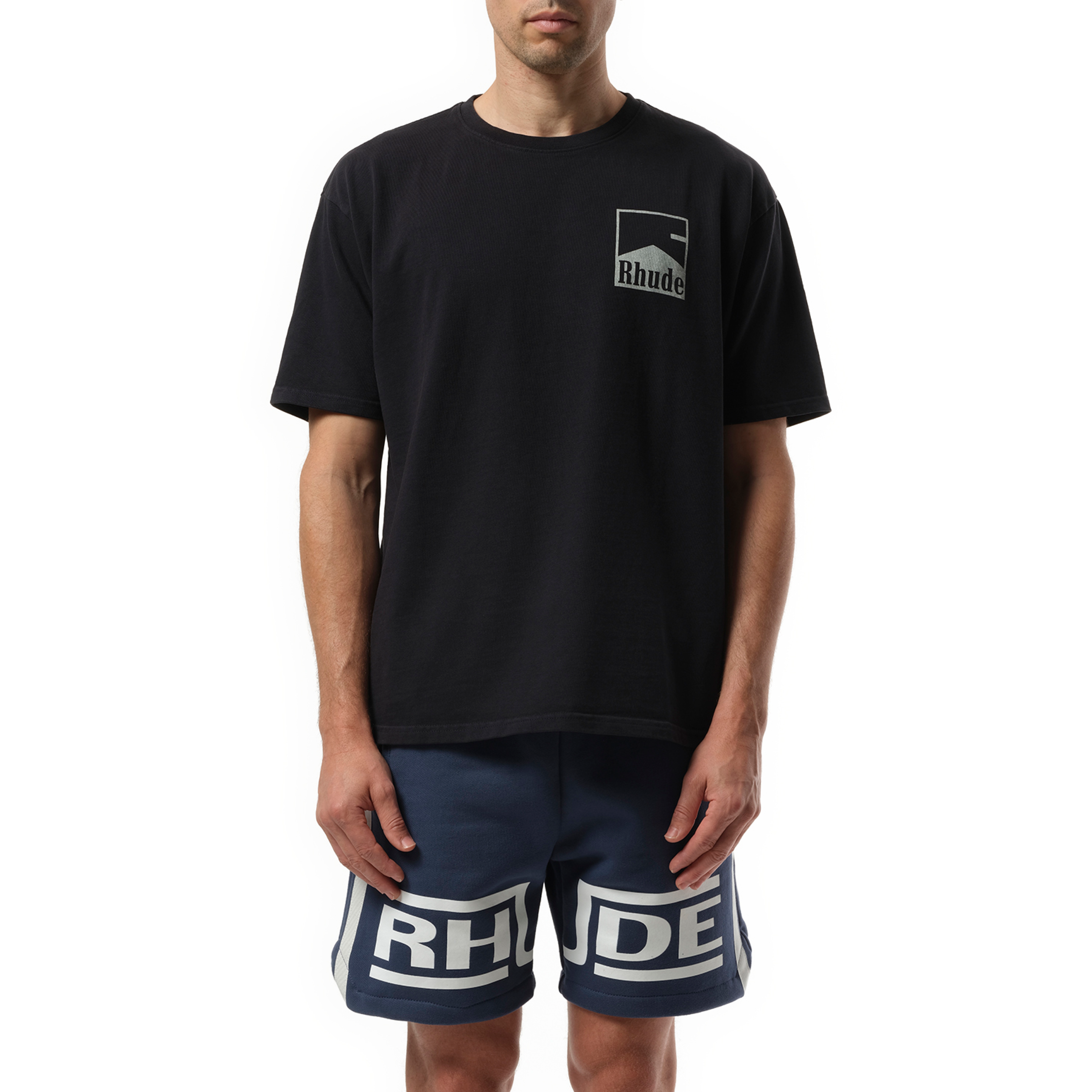 Rhude Chevron T-Shirt in Vintage Black