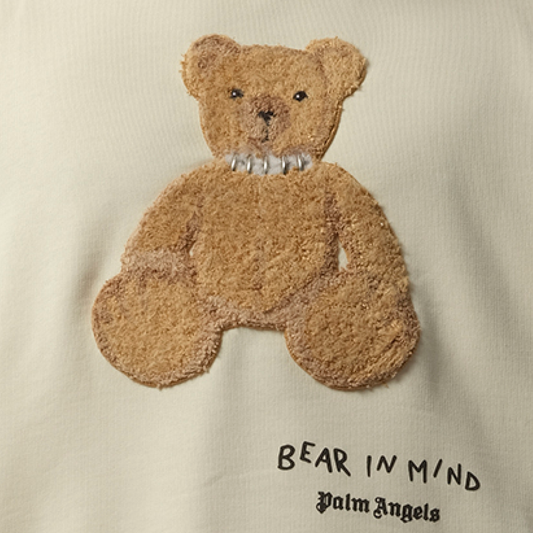 Bear in Mind Sweatshirt in Off White/Brown