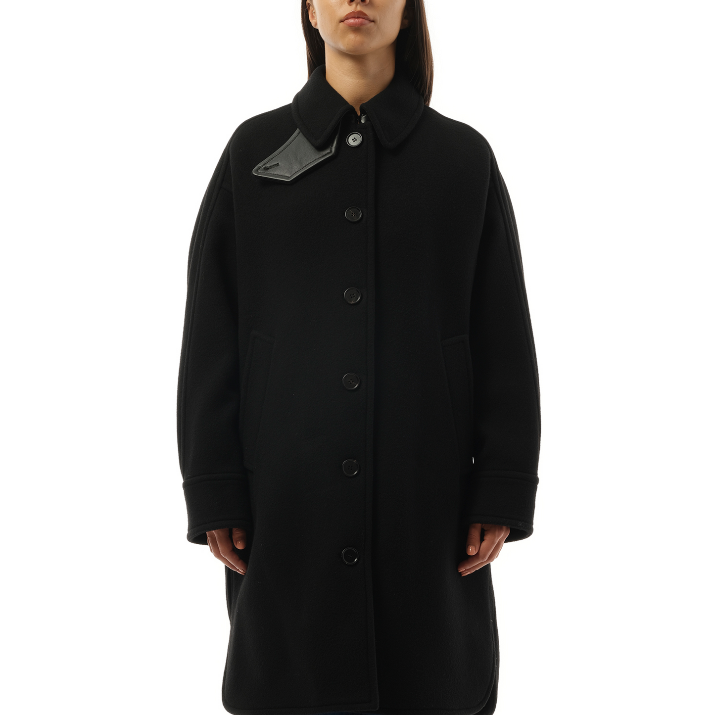 Iconic Wool Coat in Black