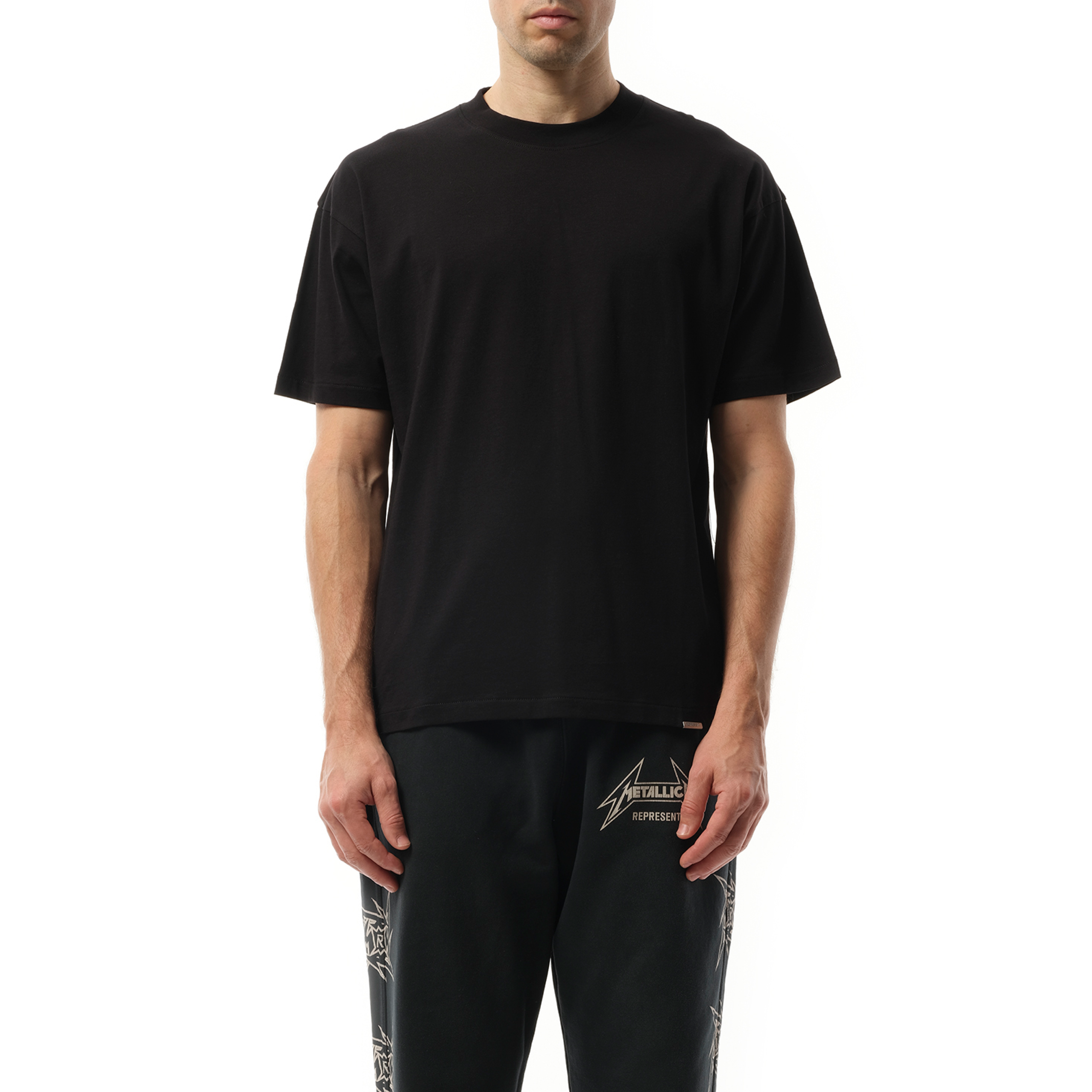 Initial Oversized T-Shirt in Black