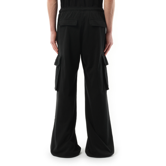 Monogram Cargo Pants in Black/Black