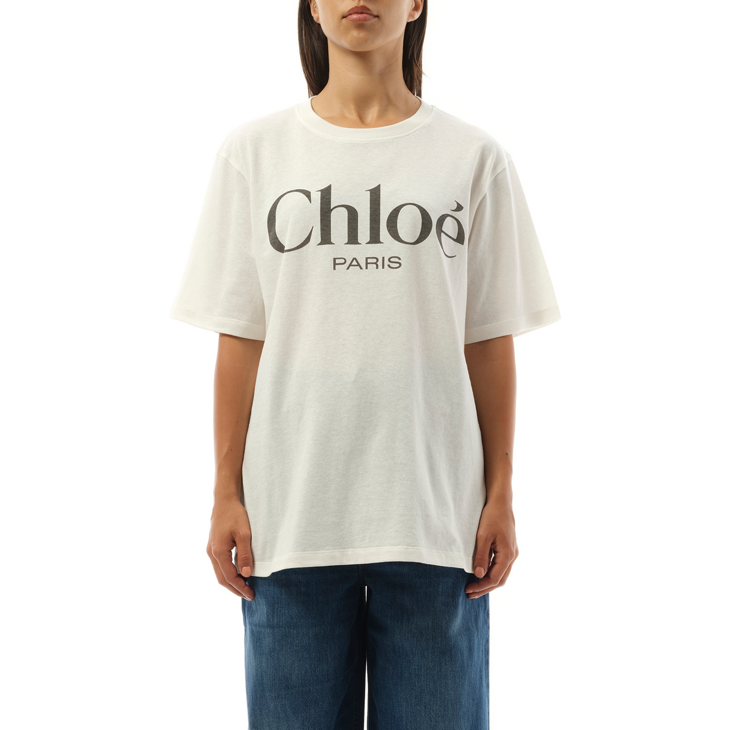 Chloe Logo T-Shirt in White