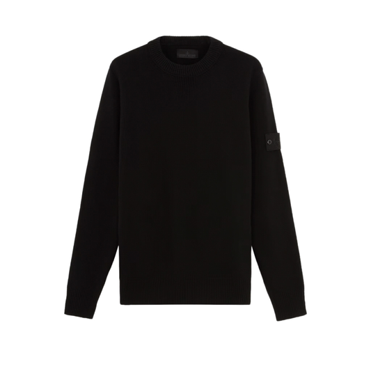 Ghost Wool Knit Sweater in Black