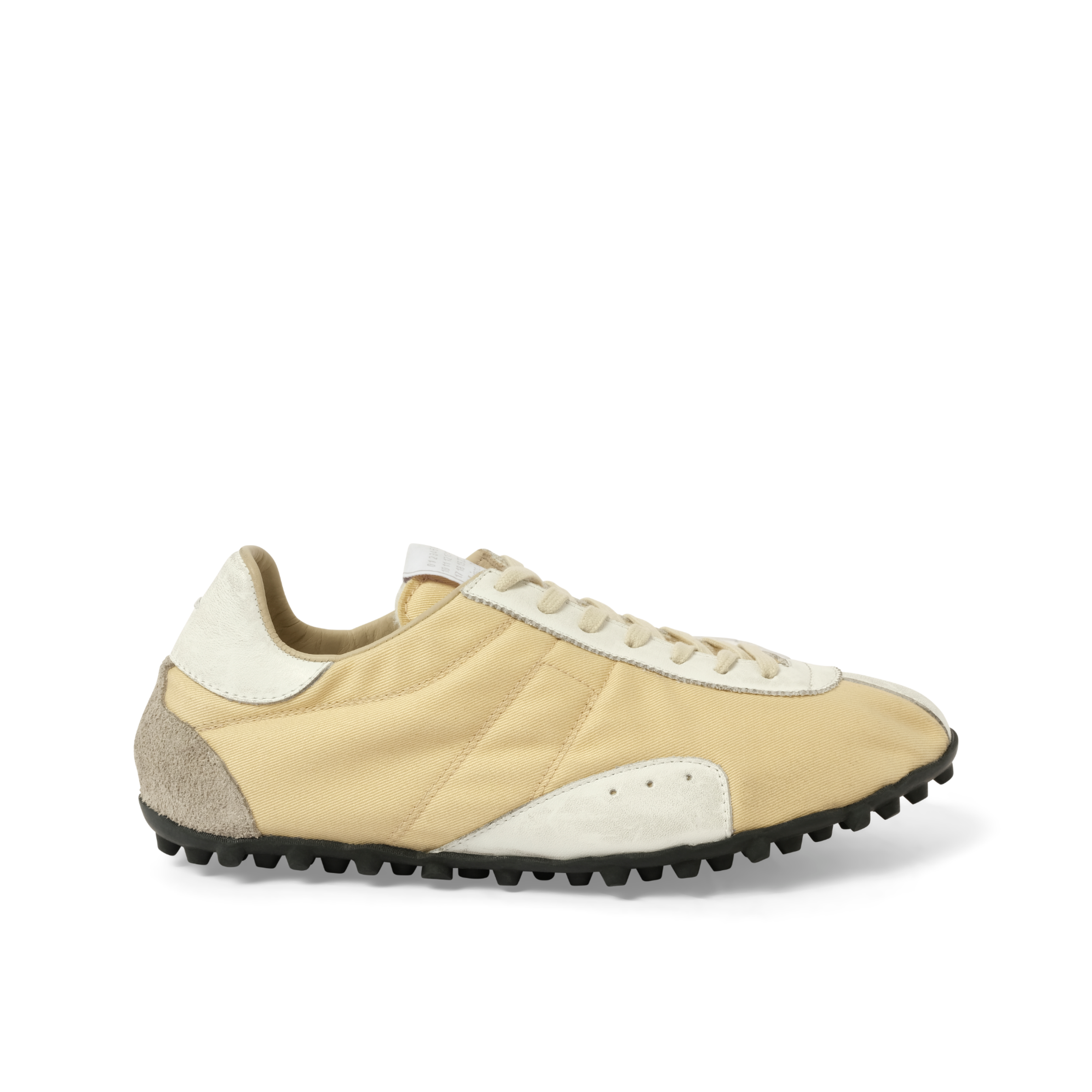 Sprinters Low Top Sneaker in Yellow/White/Antique White